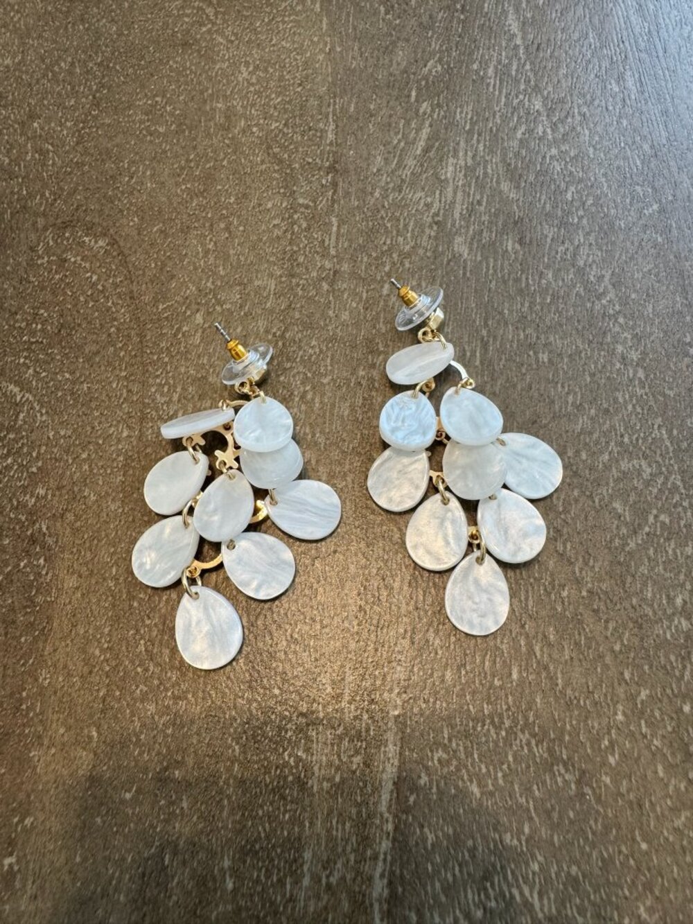 LOFT Shell Chandelier Earrings